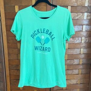 LIFE IS GOOD “PICKLEBALL WIZARD” Women’s medium Tee Shirt